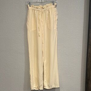 Love Tree Light Yellow Drawstring Lounge Pants